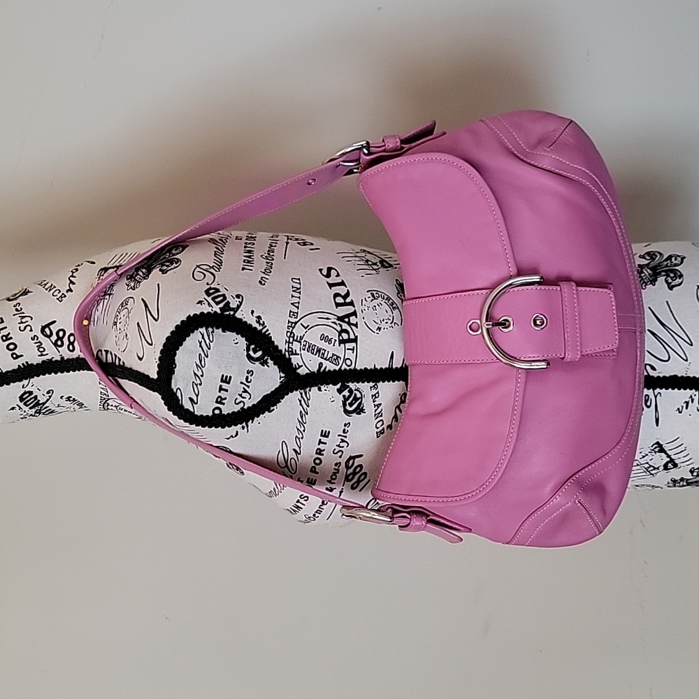 Coach Cold Pink Leather Satchel